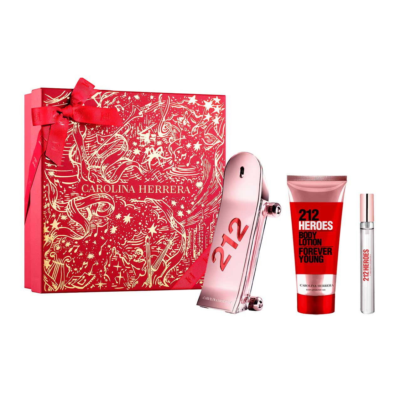 Carolina Herrera 212 Heroes For Her Navidad Set